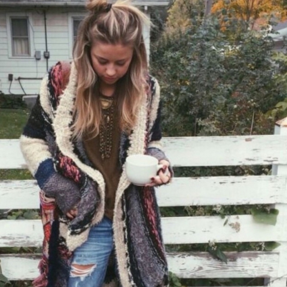 Free People Sloppy Joe Cardigan Sweater